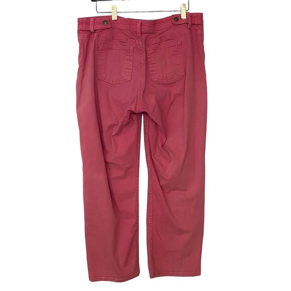 Liz Claiborne Vintage Woman's Size 14 Petite Straight Leg Fit Pink Denim Jeans - Picture 13 of 14